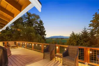 Step outside to your wraparound deck, with this incredible view...
