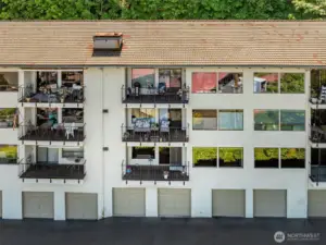 Attached two-car tandem garage