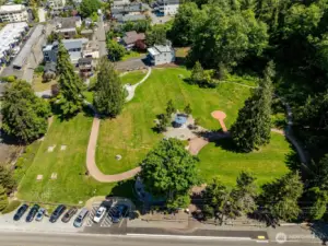 Wooten Park just across the street! Park, exercise equipment, playground, horseshoe pits.