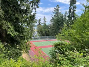 Tennis courts.