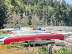 Store your Kayak at the beach.