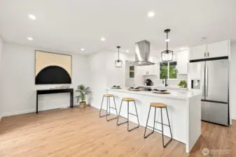 Kitchen with eating space