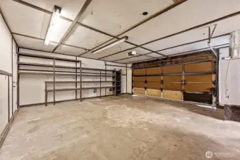 Large 2 car garage