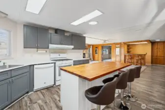 Updated open kitchen.