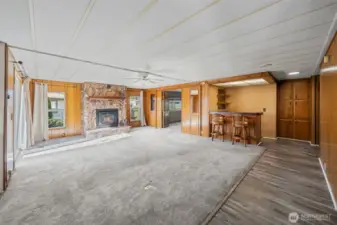 Spacious 2nd living space.