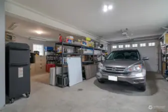 Oversized Double Garage - Deep enough for Trucks - Tall Enough for Boats.