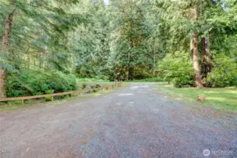 Nice level driveway.