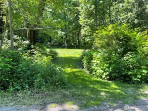 Driveway access into property