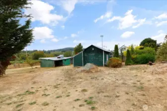 Not all structures are part of subject property. Lot lines here are approximate.
