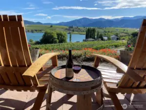 Spectacular views from the patio