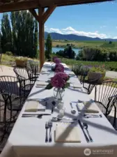 Dinner on the patio