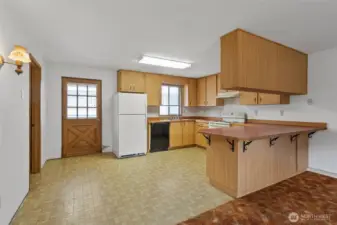 Kitchen with eating space