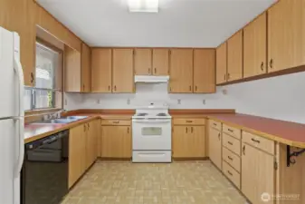 Kitchen with appliances included