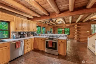 Open kitchen area