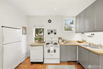 Light & bright with a fridge built in