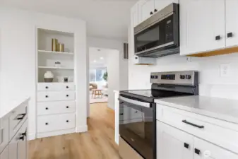 Kitchen built-ins for extra storage