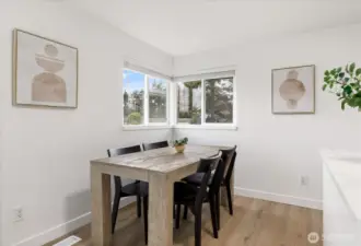 Dining area in kitchen