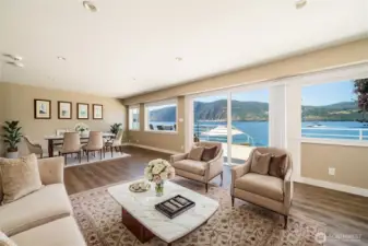 Lower Living Room - Digitally Staged