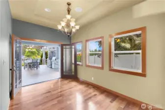 Back Exit to outdoor kitchen