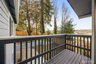 Deck with view facing Tukwila.