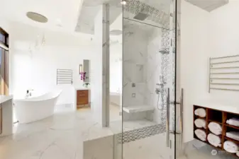 Steam shower & soaker tub