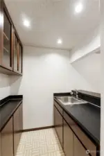 basement kitchen space