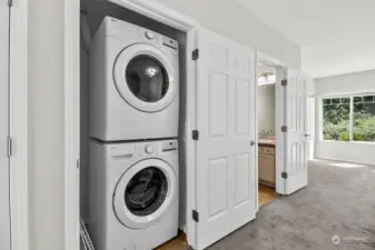 Closer view of washer and dryer