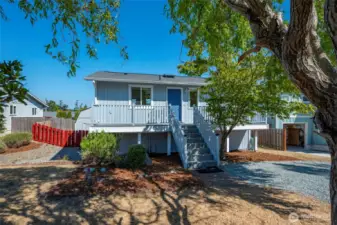 Welcome to 404 NE 4th Street, a well-cared for 3 BR / 2 BA 1,408 square feet home on a 7,700 square foot partially fenced yard with a view of Penn Cove.