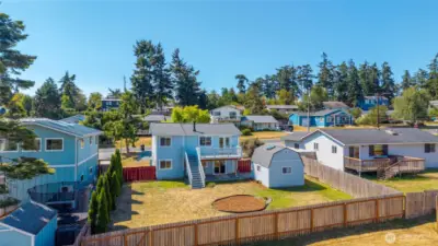 Another perspective of the back yard area.