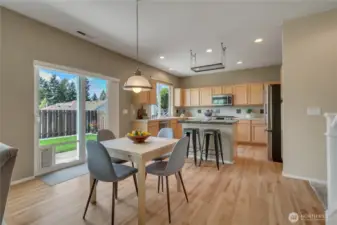 Open concept kitchen