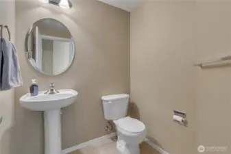 Main floor half bath