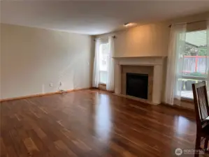 Family room with gas fireplace