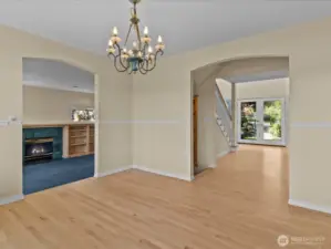 Dining room and entry