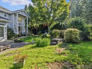 Patio and amazing landscaping