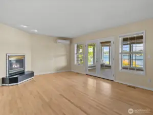 Family room with a view