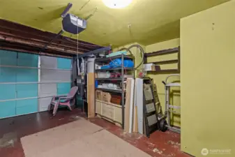 There is an unpictured DEEP storage area in the garage that goes under the stairs up to the Bonus Room.