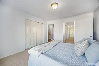 Spacious layout with dual closets and custom blinds; the perfect place to unwind after a long day.