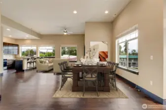 Grand dining space perfect for entertaining (Virtually staged)