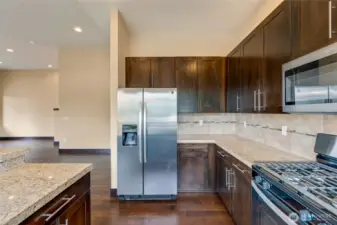 Gorgeous kitchen featuring a new stove/oven!