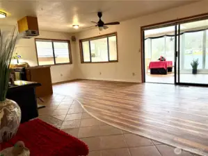 Dining room/living space