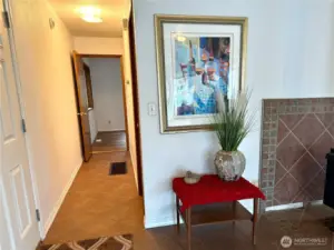 Hallway to bedroom one