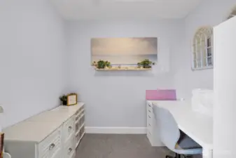 Sewing/flex/writing room on the upper level by the 4th bedroom, ideal for a home office, creative studio, or hobbies.