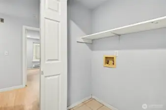 Laundry hook ups available