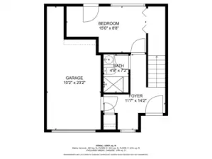 Lower level floor plan