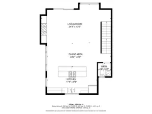 Main level floor plan