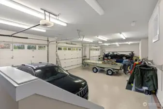 6-Car Garage w/ car lift in last bay