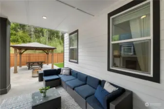 Covered patio connect your living space with an entertainers dream backyard