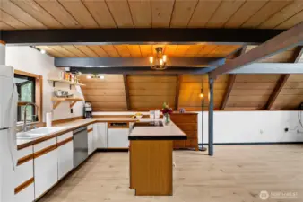 Light & Bright open kitchen area.