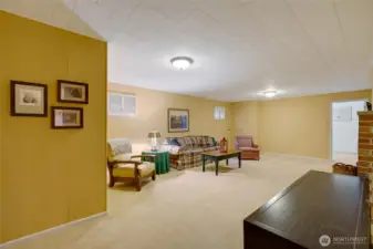 Large rec room downstairs...a great place to watch a movie and play board games.