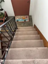From upstairs